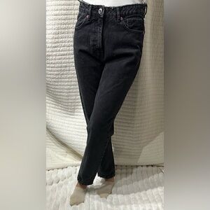 Zara Charcoal Gray High Rise Jeans Size 4 Womens